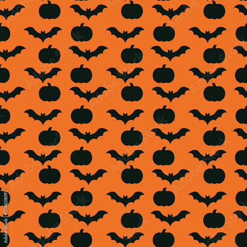 Halloween Seamless Pattern. Hocus Pocus. Spooky Quotes. Scary Background