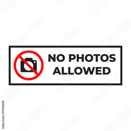 Free Download No Photos Allowed Warning Sign - GFXLoad