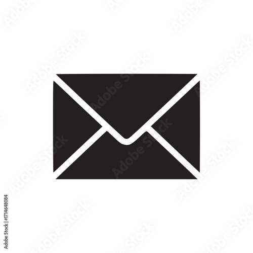 Illustration of a sealed envelope, the envelope is depicted with clean lines and a minimalist design, symbolizing mail, communication, or a message being sent