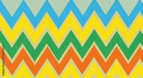 Colorful zigzag pattern background design vector illustration for graphic and web design projects usage