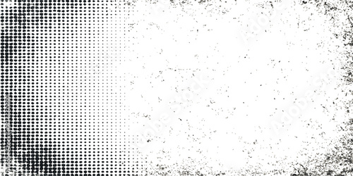Abstract grungy black and white vintage halftone texture pattern background with a seamless square grid mosaic design