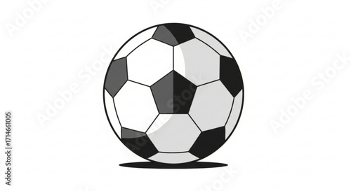 Soccer ball illustration for sports equipment football game design and athletic competition free download