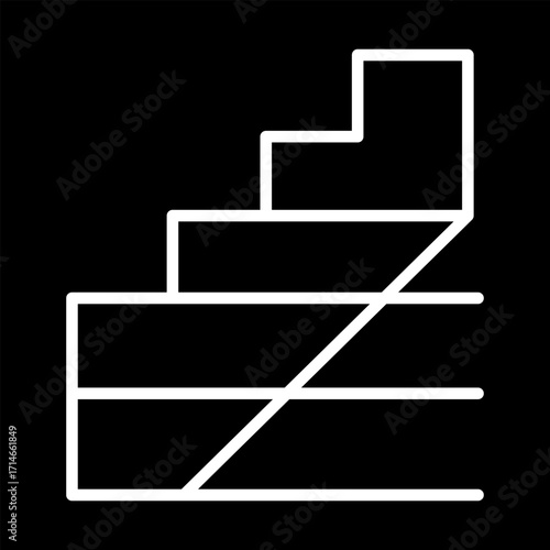 Step Pattern Icon. Vector icon design
