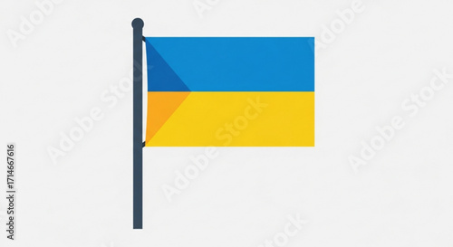 Download ukraine flag vector illustration national symbol of ukrainian country patriotism graphic icon 100