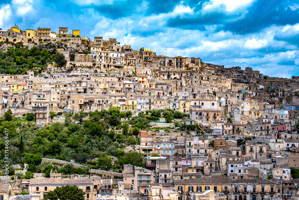 Fototapeta premium Architecture of Modica in Val di Noto, southern Sicily, Italy