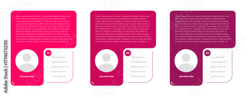 Minimal infographic design featuring three horizontal blocks, illustrating a 3-step business growth process.