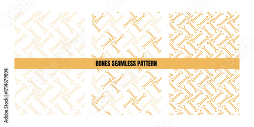 bones seamless pattern design,human bones pattern design