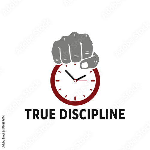 discipline time watch clock hand concept holding people alarm routine