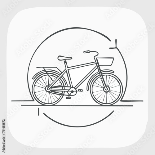 bicycle icon vector illustration