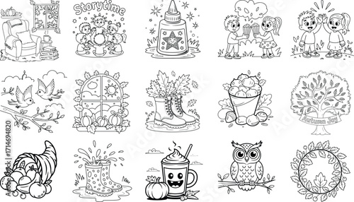 Cute Coloring Pages For kids, Bold And easy, Illustration, Art, Design