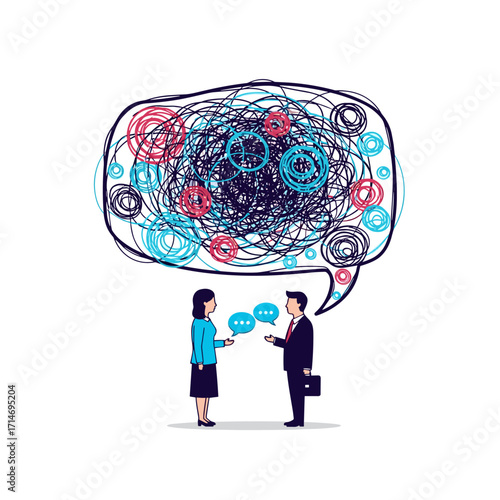Understanding complex communication challenges between two professionals during a difficult conversation.