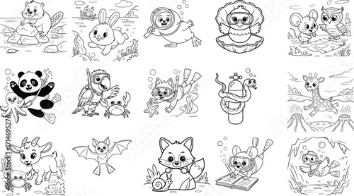 Cute Coloring Pages For kids, Bold And easy, Illustration, Art, Design