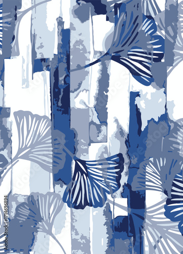 Classic Popular Flower Seamless pattern background - For easy making seamless pattern use it for filling any contours