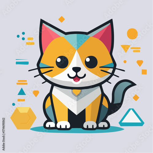 cat with a gift