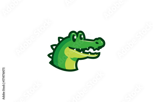 cartoon crocodile with a smile