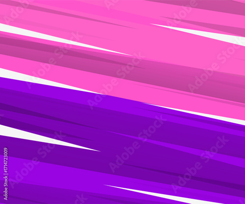 Abstract diagonal brushstrokes of pink and purple paint on a white background.