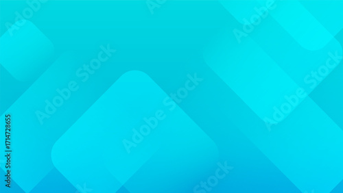 Vibrant abstract background featuring overlapping translucent geometric shapes in shades of blue and turquoise, creating modern and dynamic design