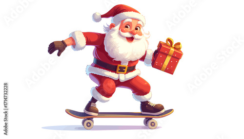 santa claus on a white background