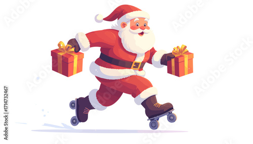 santa claus with gifts
