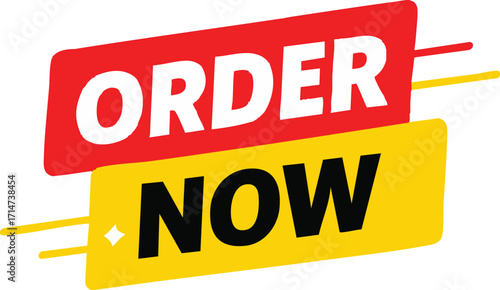 Order Now Button Graphic Design.