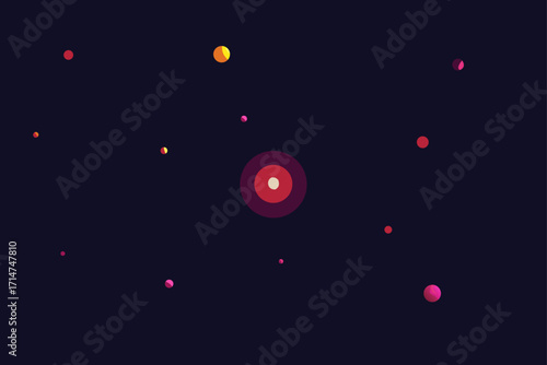 Dark Mode with Glowing Particle Background