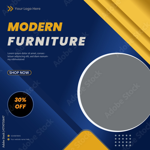 Modern Furniture Sale Social Media Post