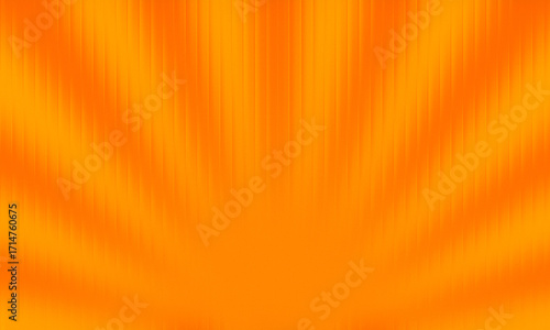 Orange abstract background with radiating vertical lines