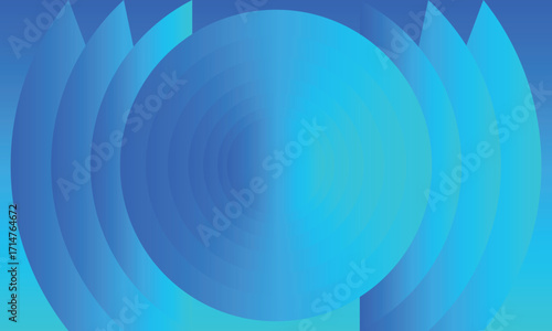 Blue Circle Gradient Abstract Background Design