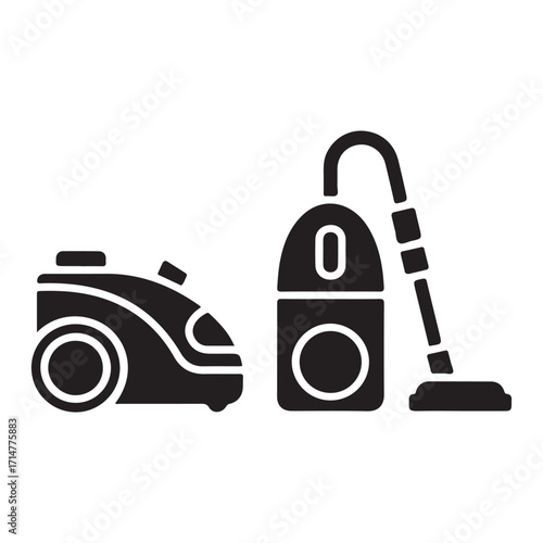 Cordless vacuum cleaner outline style
