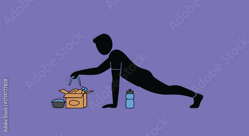 Workout Plan Combining Fitness and Organization - Illustrated Guide