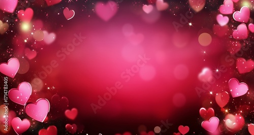 Colorful Heart Background With a Romantic Theme Perfect for Celebrations and ...