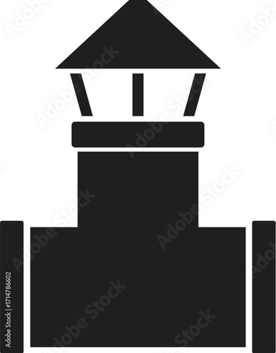 ventilation pipe vector illustration