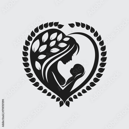 "Mother's Love and Nurture – Breastfeeding Symbol of Care"