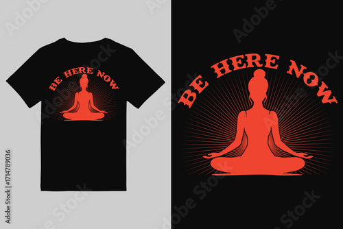 Yoga T shirt Design, yoga vector for t shirt