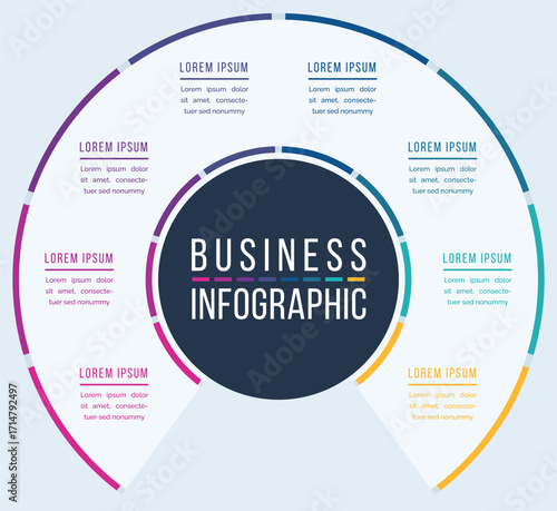 Business infographic design 8 Steps