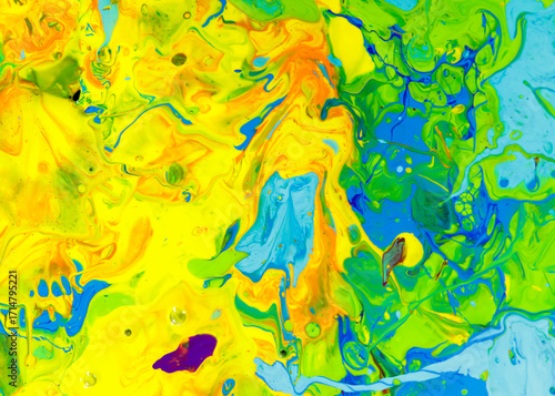 Macro Shot of Color Oil Pai...