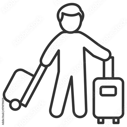 Tourism Outline Icon