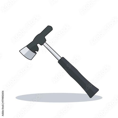 Knife edge hammer vector with dual-purpose head and ergonomic grip handle, ideal for cutting, striking, woodworking, construction, repair, utility, heavy duty projects, workshop, and professional use.