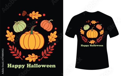 Spooky halloween night scene with silhouetted haunted house and full moon