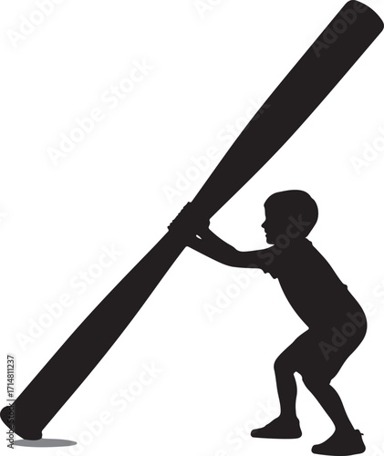 a baby and basketball stick