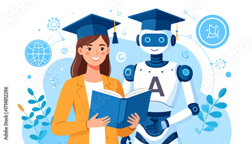 Student and Robot Learning Together.