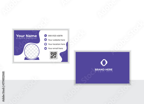 vector modern unique business card corporate card template design.