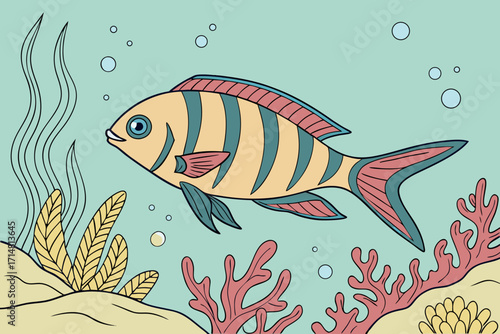 fish in the water