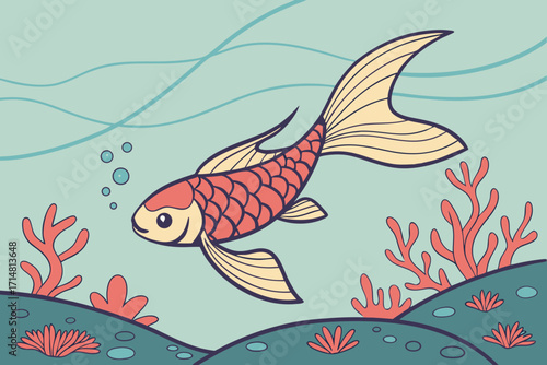fish in the water