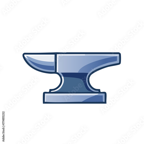 A metal anvil ready for work, a symbol of craftsmanship and strength. This classic tool stands as a testament to resilience and the art of shaping metal. 