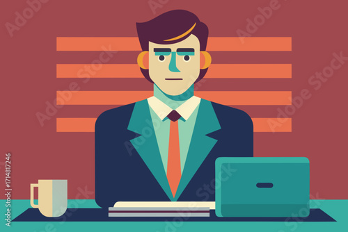 businessman with laptop
