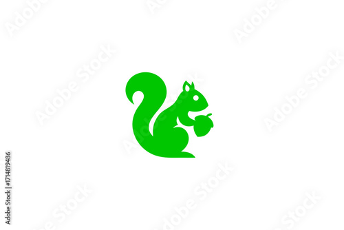 vector illustration of a green leaf