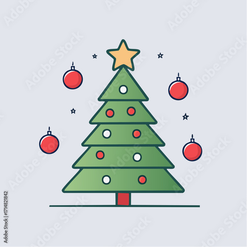 christmas tree vector
