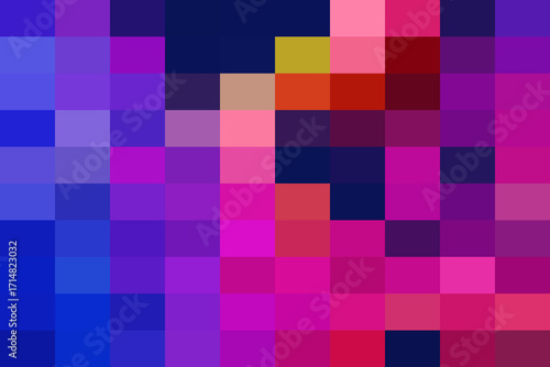 Vibrant Purple and Pink Abstract Pixelated Design Keywords: abstract, background, pattern
