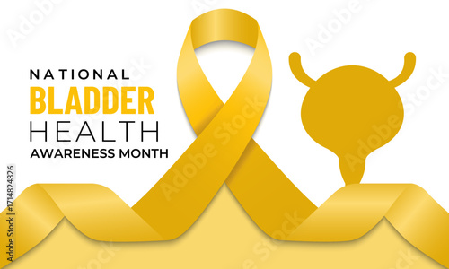 National Bladder Health Awareness Month, observed every November, raises awareness about bladder conditions, promotes early diagnosis, encourages healthy habits. Banner poster, social media background
